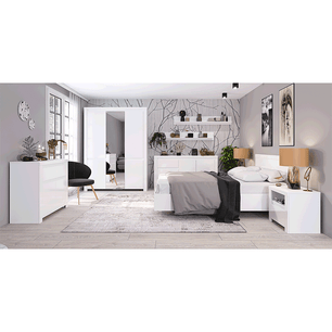 Полица Lindy 150 бял гланц