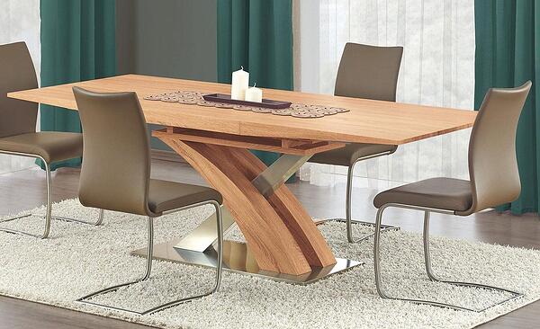 Разтегателна трапезна маса Sandor 2 златен дъб