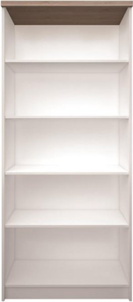 Шкаф етажерка Top Mix Reg Otw wys 80 бяло с дъб сонома - Decorco
