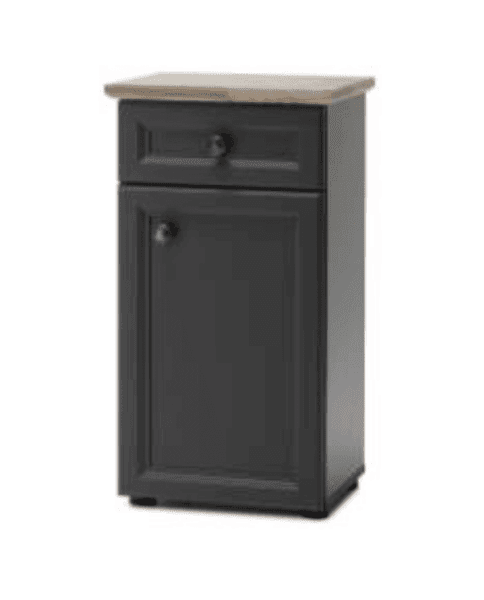 Шкаф за баня Toskana 41x32x83 см Тъмно сив