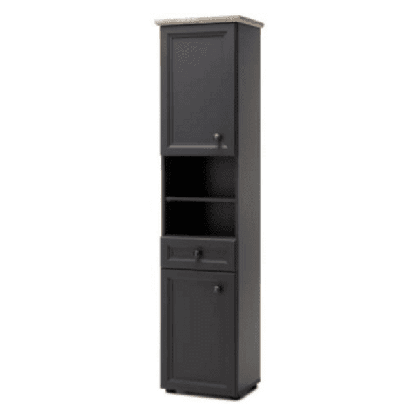 Шкаф за баня висок Toskana 41x32x191 см Тъмно сив