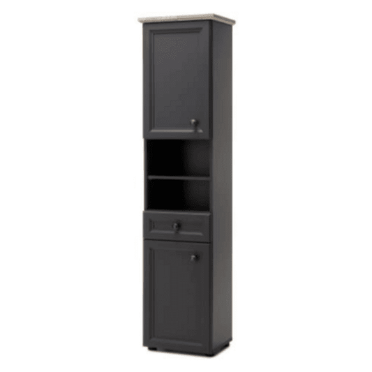 Шкаф за баня висок Toskana 41x32x191 см Тъмно сив