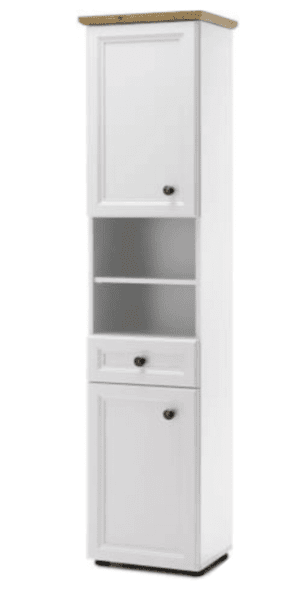 Шкаф за баня висок Toskana 41x32x191 см Бял