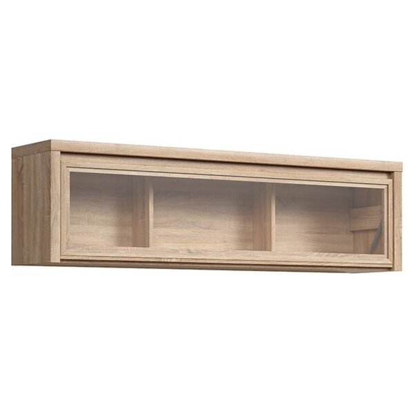 Dulap de perete cu vitrina Sfw1w 140 stejar sonoma Kaspian