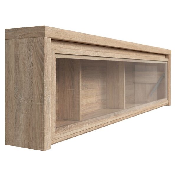 Dulap de perete cu vitrina Sfw1w 140 stejar sonoma Kaspian