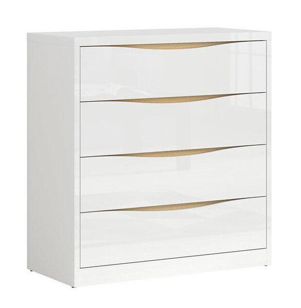 Скрин Pori бяло гланц и дъб нагано