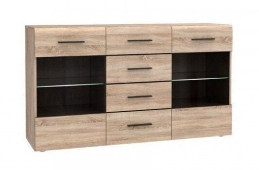 Скрин Solo 2W4S дъб сонома - Decorco