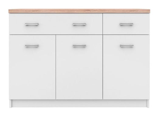 Скрин Top Mix Kom 3d2s бяло с дъб сонома