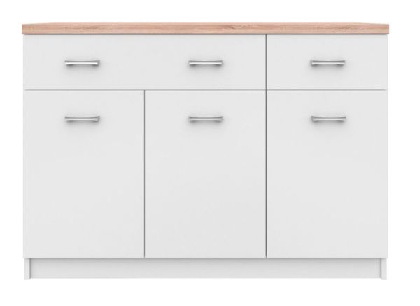 Скрин Top Mix Kom 3d2s бяло с дъб сонома