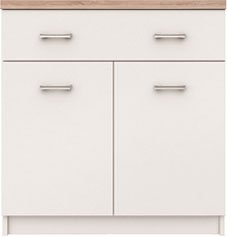 Скрин Top Mix Kom 2d1s 80 бяло с дъб сонома - Decorco