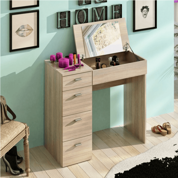 Тоалетка Belina 90x42x83 см Дъб сонома