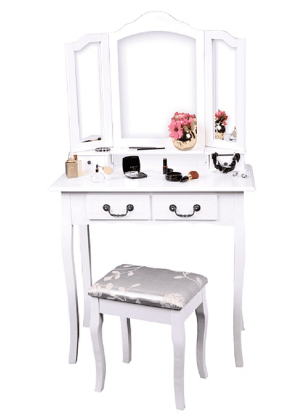 Тоалетка Regina 80x40x142см с табуретка 38x28x45 см