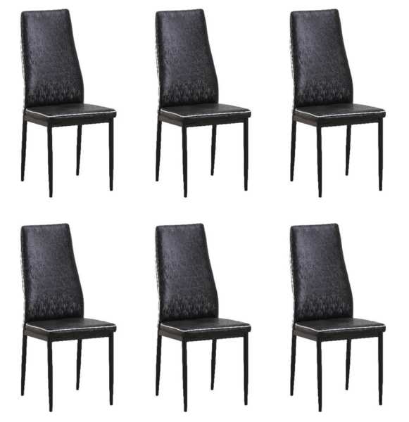 Трапезен стол К261 черен 6 броя в комплект