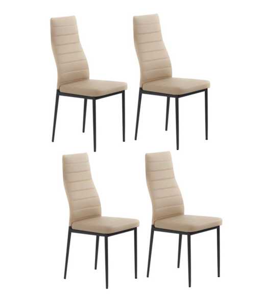 Трапезен стол К70 - Бежов комплект 4 броя