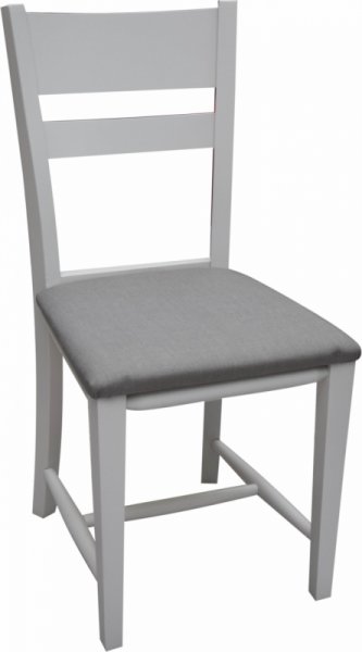 Трапезен стол Мери 2 бял масив бук - Decorco