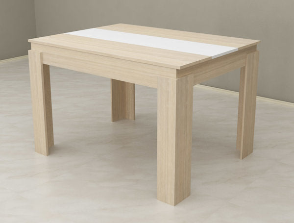 Трапезна маса Вики 2 115 cm дъб сонома с бяло