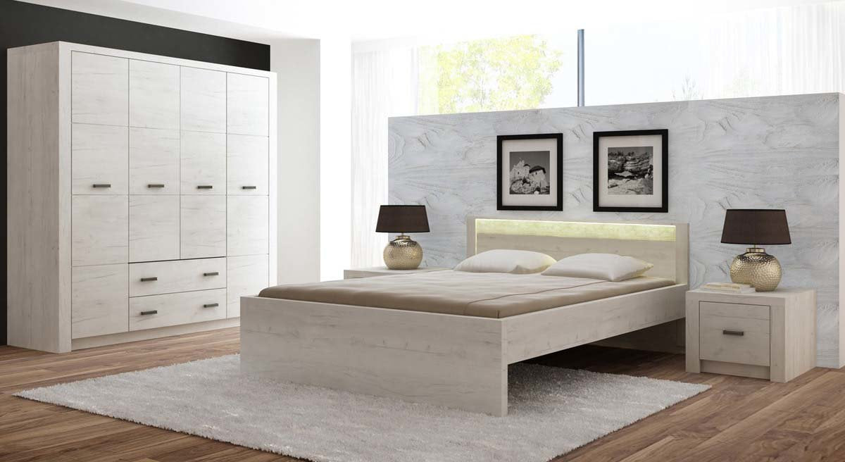 Raft de perete Indianapolis I-11 kraft alb 