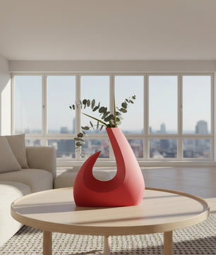 decorco LUNARA ваза, розова - ракурс отгоре