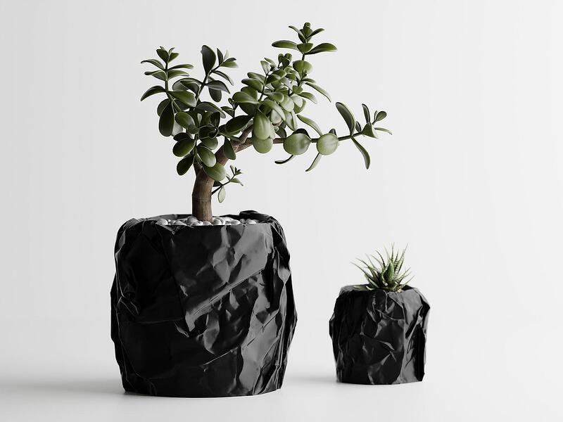 Кашпа "Miami" Голяма 175x174xH164мм - Черен Мат